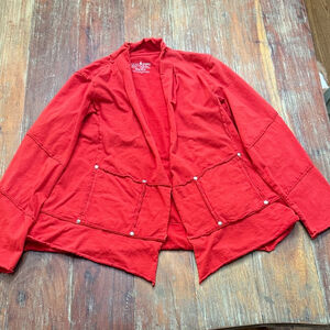 Neon Buddha Red Lightweight Jacket Cardigan Small